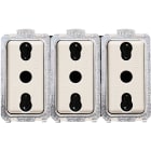 BTICINO - Tripla presa bipasso standard Italia 2P+T 10/16A