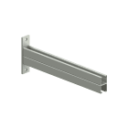 LEGRAND - Mensola rinforzata doppia C41D 500 - lunghezza 500mm