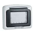 BTICINO - Placca da incasso IP55 plexo vela scura 3 moduli 680633