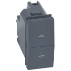 BTICINO - VELA scura - commutatore due tasti 1-0-2