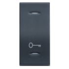 BTICINO - VELA scura - tasto serigrafato \'chiave\' 1 modulo