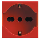 BTICINO - VELA - presa standard tedesco e bipasso 2P+T rossa