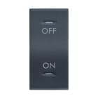 BTICINO - VELA scura - tasto serigrafato \'on/off\' 1 modulo
