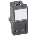 BTICINO - VELA scura - RJ45 toolless UTP cat6