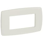 BTICINO - VELA tonda - placca bianco stucco 4 moduli