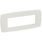 BTICINO - VELA tonda - placca bianco stucco 6 moduli