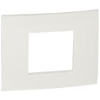 BTICINO - VELA quadra - placca bianco lucido 2 moduli