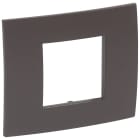 BTICINO - VELA quadra - placca 100 PER 100 CACAO 2 moduli