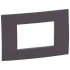 BTICINO - VELA quadra - placca 100 PER 100 CACAO 3 moduli