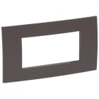 BTICINO - VELA quadra - placca 100 PER 100 CACAO 4 moduli