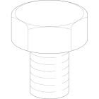 LEGRAND - Vite esagonale M6x12 8069905