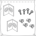 LEGRAND - Set di viti e piastre per affiancamento quadri e armadi MDX800