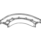 BTICINO - Curva piana raggio interno 445 mm Larghezza 300 mm