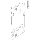LEGRAND - Supporto per M4 630 fissi verticali 9004S