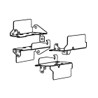 LEGRAND - Angolari di fissaggio telaio Kit altezza 1000 - 1200 mm