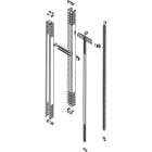 LEGRAND - Coppia di piastroni funzionali a passo variabile per armadi HDX