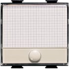 BTICINO - Pulsante 1P NO 250Vac 10A con targa portanome illuminabile A5008