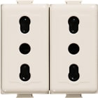 BTICINO - Presa duplex bipasso 2P+T 10/16A 250Vac A5180/2