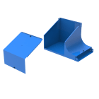 LEGRAND - Curva destra in salita a 90 con variazione di piano. Altezza: 75 mm