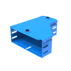 LEGRAND - Riduzione sinistra. Altezza: 75 mm Riduzione: da 200 mm a 100 mm