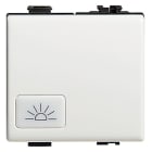 BTICINO - pulsante 1P NO 10A 250V ac campanello - colore bianco 2 moduli AM5005M2AD