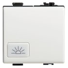BTICINO - pulsante 1P NO 10A 250V ac campanello - colore bianco 2 moduli