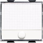 BTICINO - Pulsante 1P NO 250Vac 10A con targa portanome illuminabile AM5008