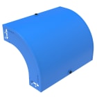 BTICINO - Curva in discesa a 90° con inversione di piano con coperchio. Altezza: 75 mm