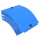 LEGRAND - Curva in discesa a 45 con coperchio. Altezza: 75 mm AQ300G