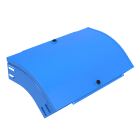 LEGRAND - Curva in discesa a 45 con coperchio. Altezza: 75 mm