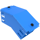 LEGRAND - Curva in discesa a 30 con coperchio. Altezza: 75 mm