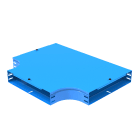 LEGRAND - Derivazione piana a T con coperchio. Altezza: 75 mm