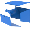 LEGRAND - Curva sinistra in discesa a 90 con variazione di piano. Altezza: 75 mm