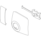LEGRAND - Kit calotta e distanziale per valvola UNI, canale gas S. Finitura Bianca antibatterica.