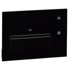 BTICINO - Tasca portabadge touch BASE nera, linea Premium in BUS-SCS con lettore RID per alimentazione camera d’albergo.