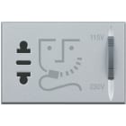 BTICINO - Presa per rasoio con trasformatore di isolamento HC4177