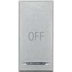 BTICINO - Copritasto Axolute 1 funzione con lente illuminabile simbolo OFF HC4915AA