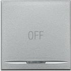 BTICINO - Copritasto Axolute 1 funzione con lente illuminabile simbolo OFF