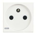 BTICINO - presa 2P+T 10/16A - standard Francia - alveoli schermati - Bianco HD4142