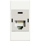 BTICINO - Connettore RJ45 categoria 6 UTP - SERIE CIVILE Axolute bianca