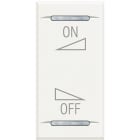 BTICINO - Copritasto Axolute 2 funzioni con simbolo ON OFF regolazione. HD4911AI