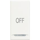 BTICINO - Copritasto Axolute 1 funzione con lente illuminabile simbolo OFF