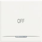 BTICINO - Copritasto Axolute 1 funzione con lente illuminabile simbolo OFF HD4915M2AA