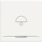 BTICINO - Copritasto Axolute 1 funzione con lente simbolo campana HD4915M2BB
