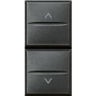 BTICINO - commutatore 1P 16A - 250Vac doppio tasto 1-0-2 - assiale HS4027