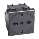 BTICINO - Presa bipasso flat standard tedesco e italiano 2P+T 10/16 A HS4140/16F