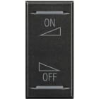 BTICINO - Copritasto Axolute 2 funzioni con simbolo ON OFF regolazione HS4911AI