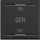 BTICINO - Copritasto Axolute 2 funzioni con simbolo ON GEN OFF HS4911/2AF