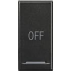 BTICINO - Copritasto Axolute 1 funzione con lente illuminabile simbolo OFF HS4915AA