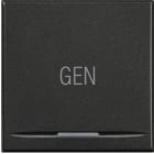 BTICINO - Copritasto Axolute 1 funzione con lente illuminabile simbolo GEN